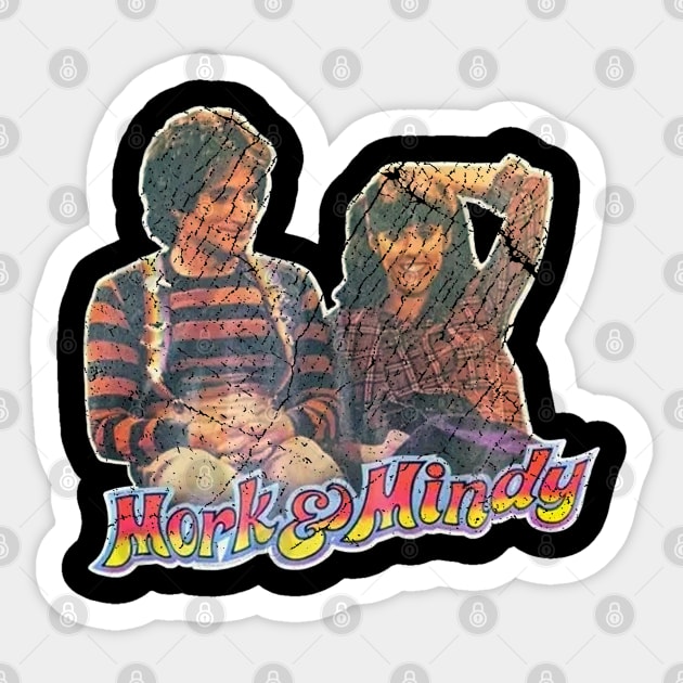 Vintage Mork & Mindy 1978 Sticker by GisarRaveda